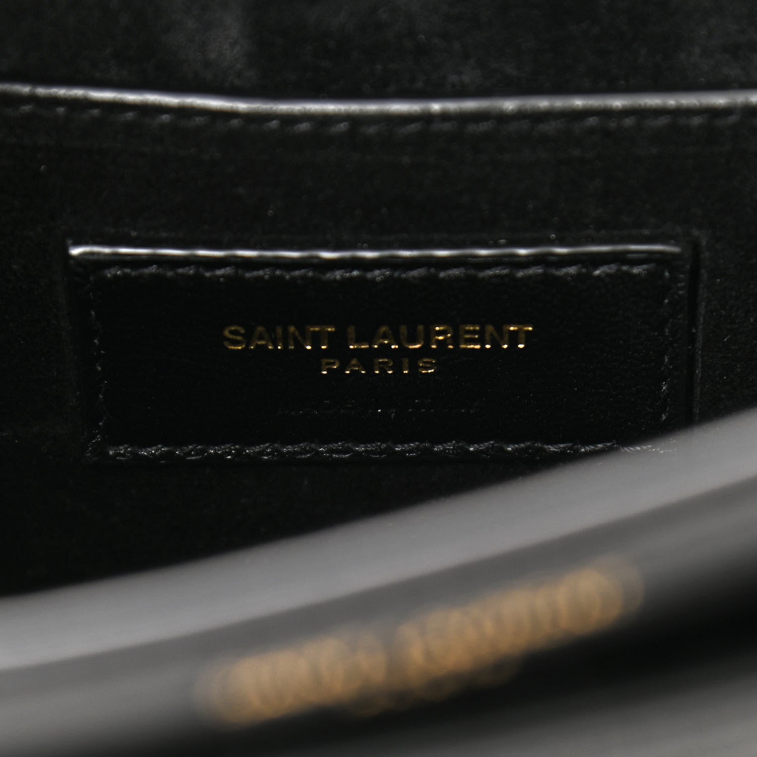 Saint Laurent Calfskin Monogram Sunset Chain Wallet Black 6 of 10