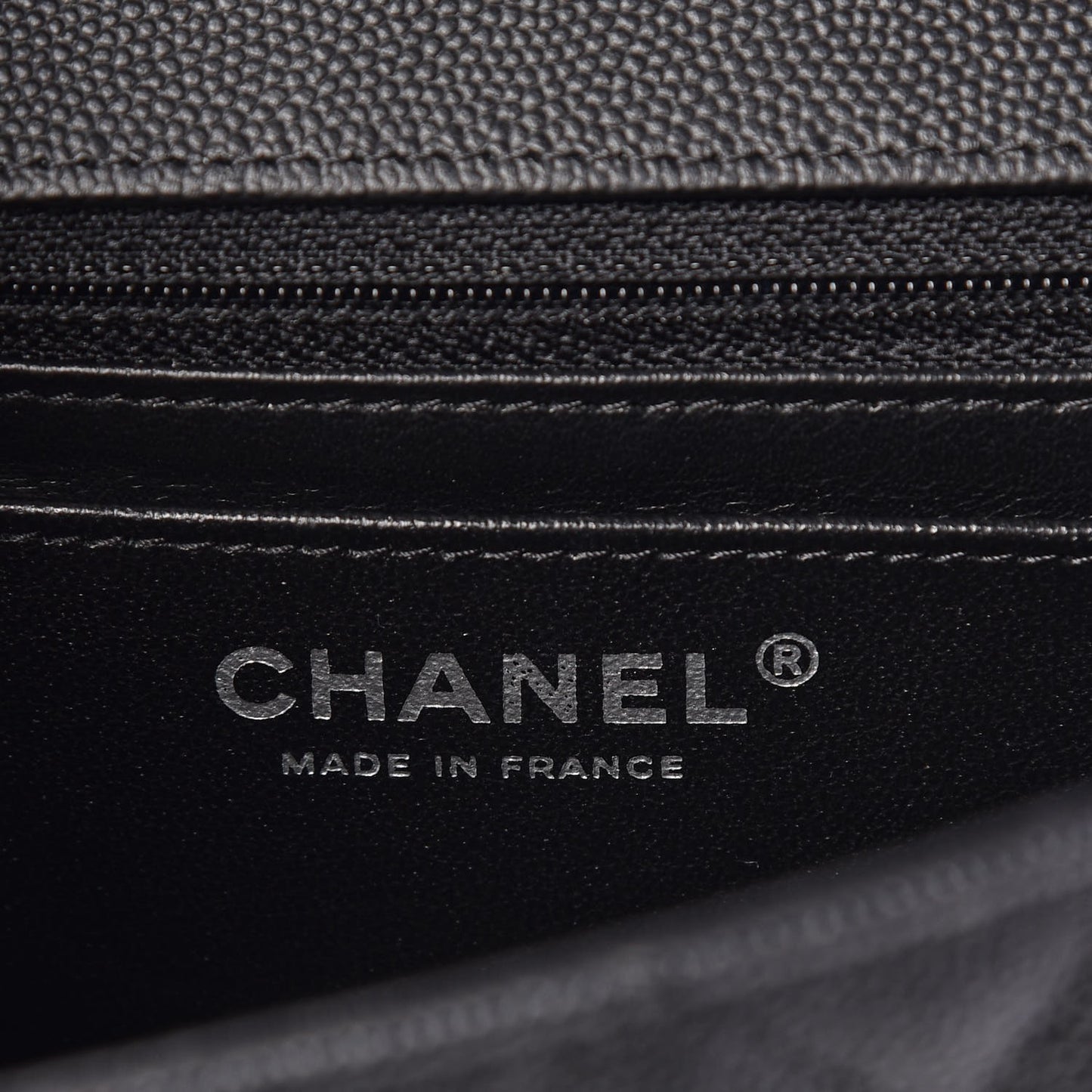 Caviar Quilted Mini Rectangular Flap Black