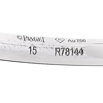 Piaget 18K White Gold Diamond Thin Possession Open Bangle Bracelet 3 of 4