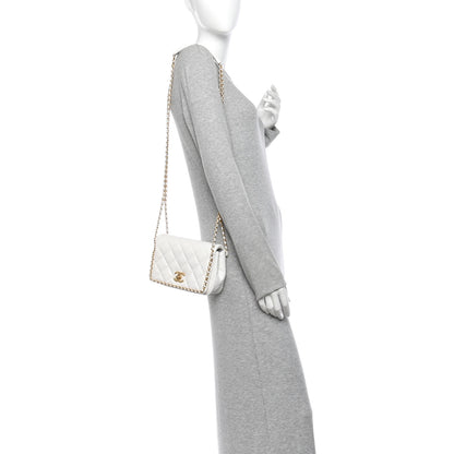 Chanel Caviar Quilted Chain Around Flap White 2 of 12