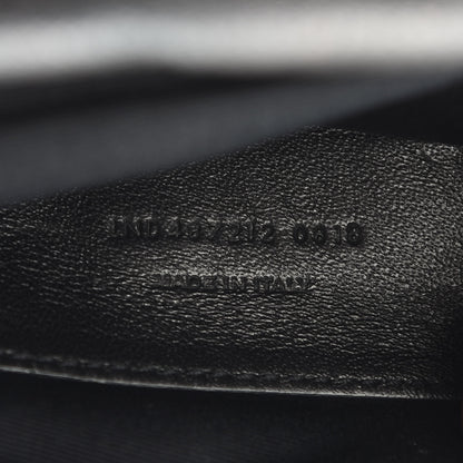 Saint Laurent Sheepskin Matelasse Chevron Monogram Large College Satchel Black 7 of 12