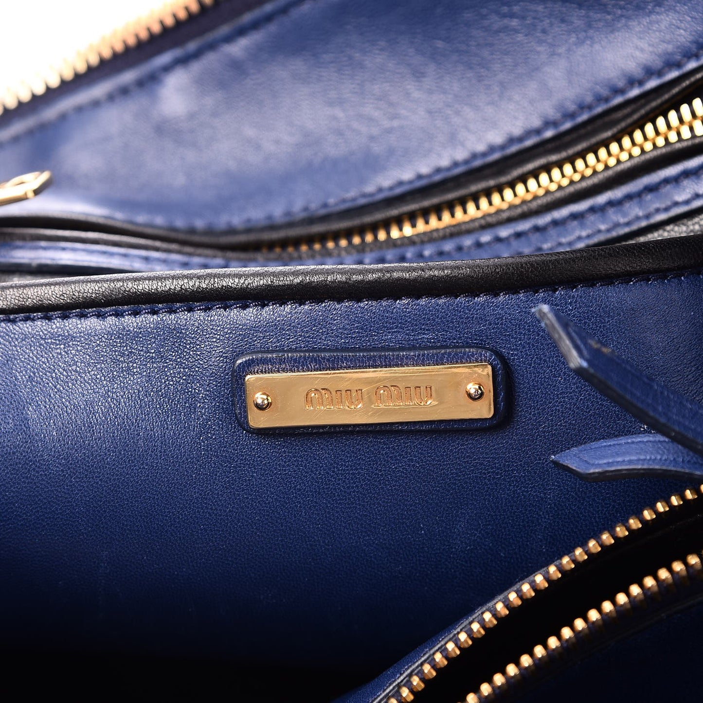 Nappa Matelasse Tote Blue