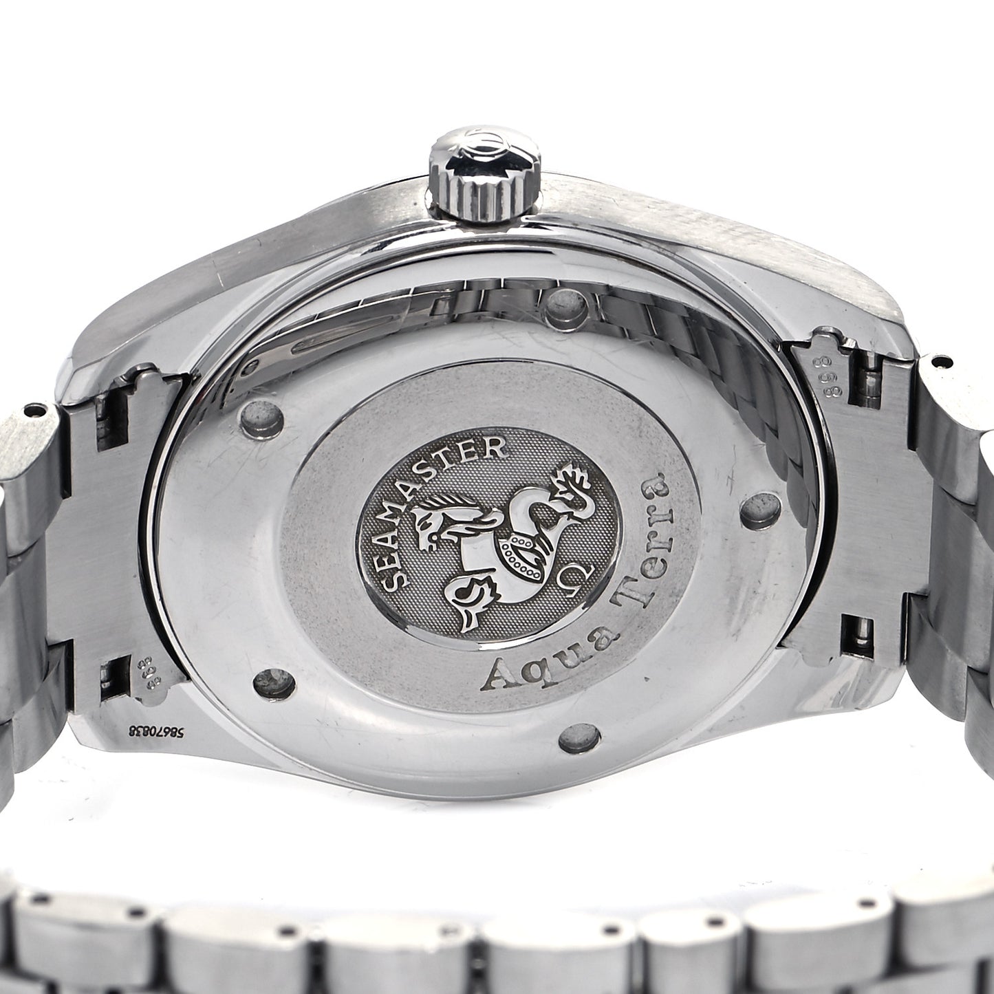 Stainless Steel 39mm Seamaster Aqua Terra Quartz Watch Black 2517.50