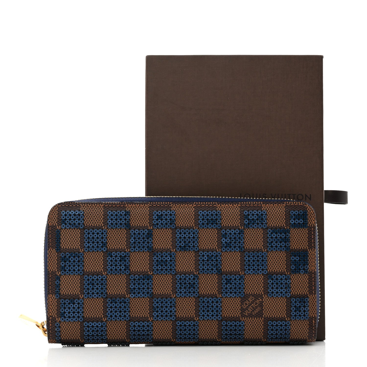 Louis Vuitton Damier Paillettes Zippy Wallet Blue 8 of 8