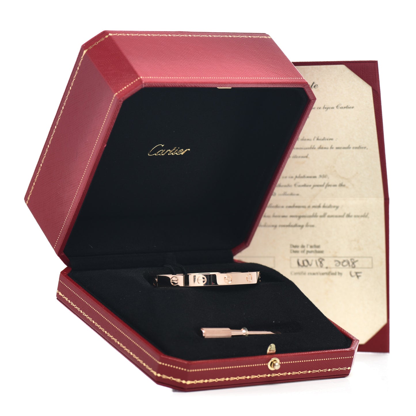 18K Pink Gold LOVE Bracelet 16