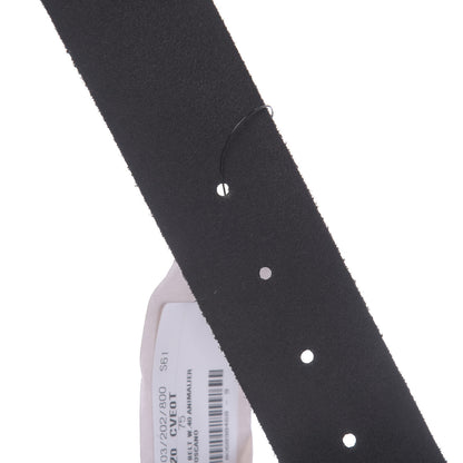 Gucci Calfskin Brass Feline Buckle Belt 75 30 Black 5 of 5