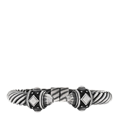 David Yurman Darkened Sterling Silver 10mm Renaissance Cable Bracelet 1 of 3