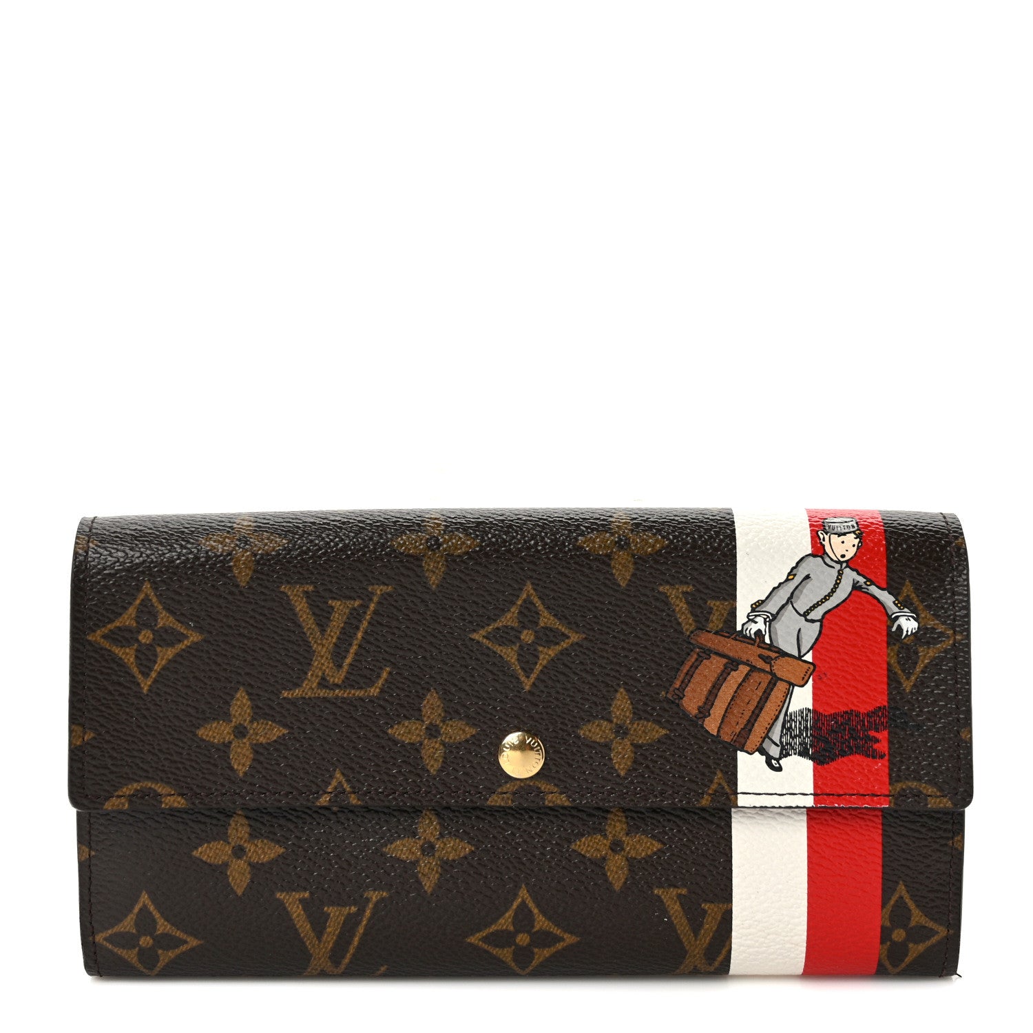 Louis Vuitton Monogram Groom Sarah Wallet 1 of 7