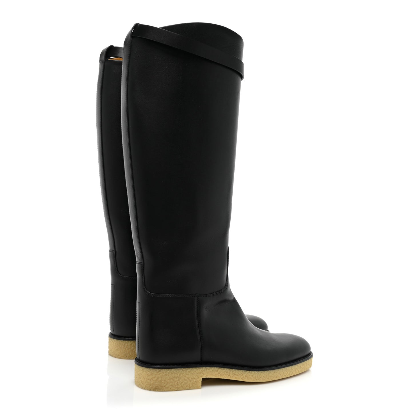 Calfskin Faustine Boots 36 Black
