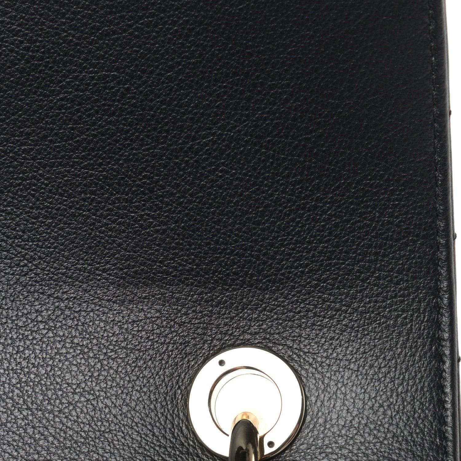 Chanel Grained Calfskin Chevron Stitched Medium Chic Top Handle Flap Black 12 of 12