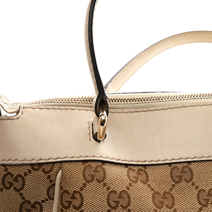 Gucci Monogram Web Mayfair Top Handle Satchel Beige 11 of 15