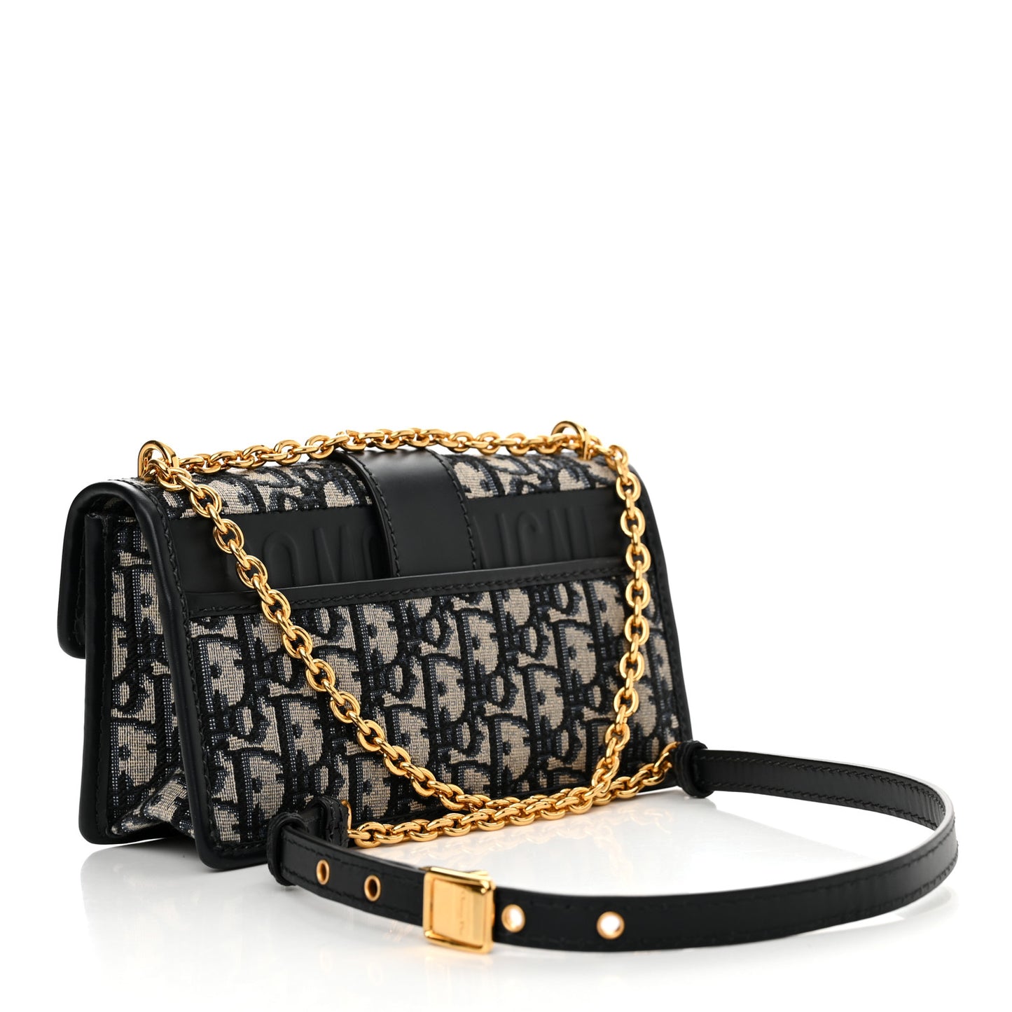 Oblique 30 Montaigne East West Chain Flap Bag Blue