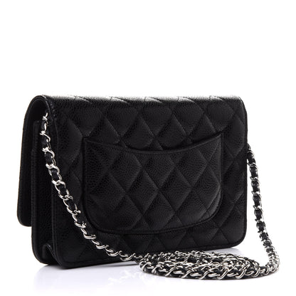 Chanel Caviar Quilted Wallet On Chain WOC Black 3 of 12