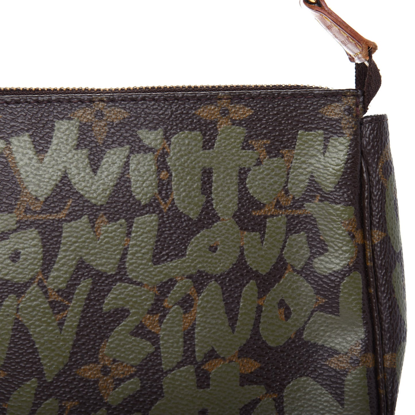 Monogram Graffiti Pochette Accessories Kaki