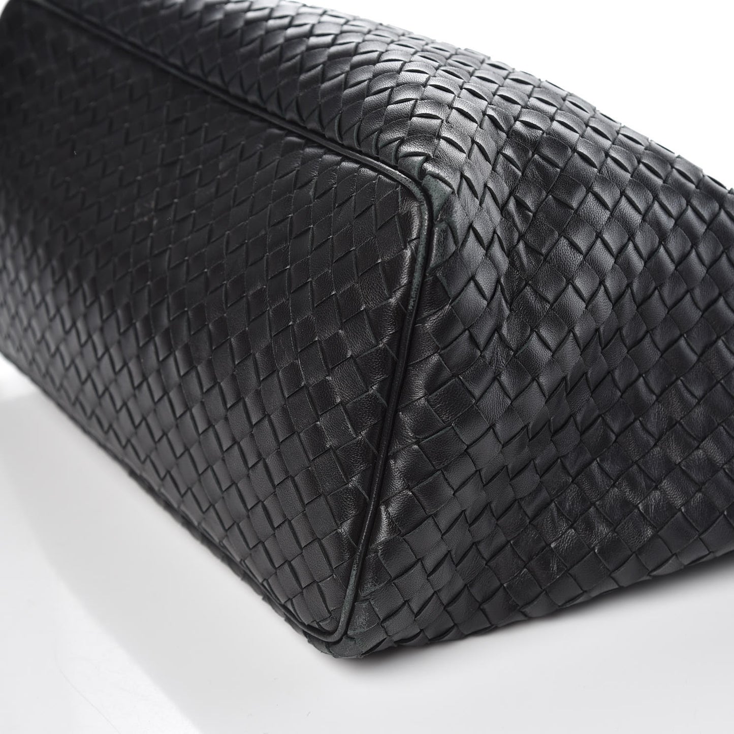Nappa Intrecciato Shoulder Bag Black