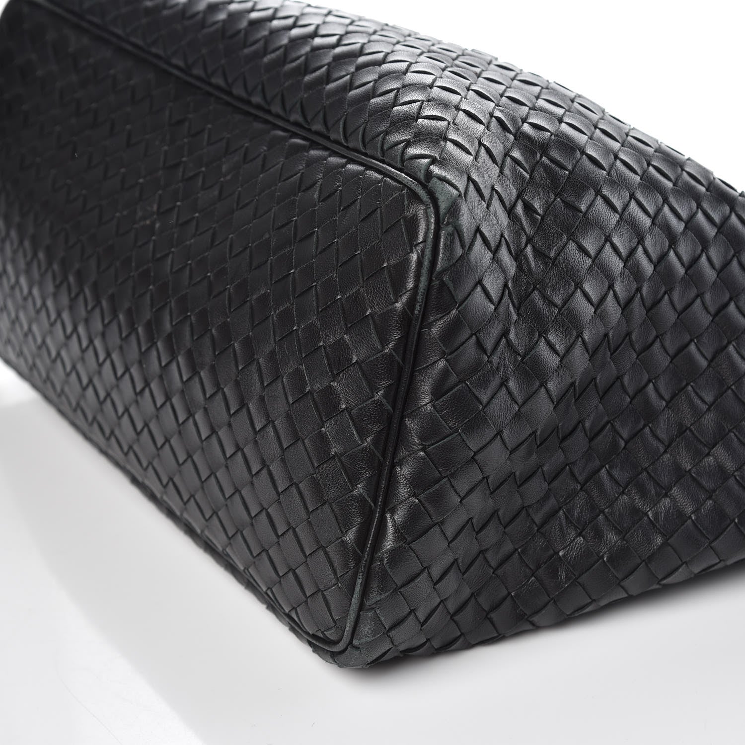 Bottega Veneta Nappa Intrecciato Shoulder Bag Black 9 of 10
