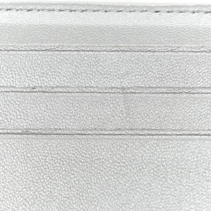Chanel Metallic Caviar Quilted Compact Flap Wallet Silver 11 of 16