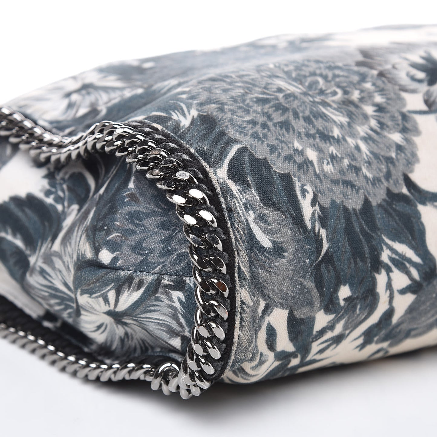 Cotton Canvas Floral Print Large Falabella Tote Ivory