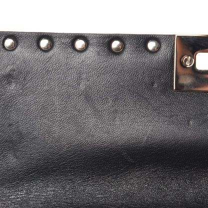 Valentino Garavani Lambskin Medium Rockstud Spike Shoulder Bag Black 11 of 13