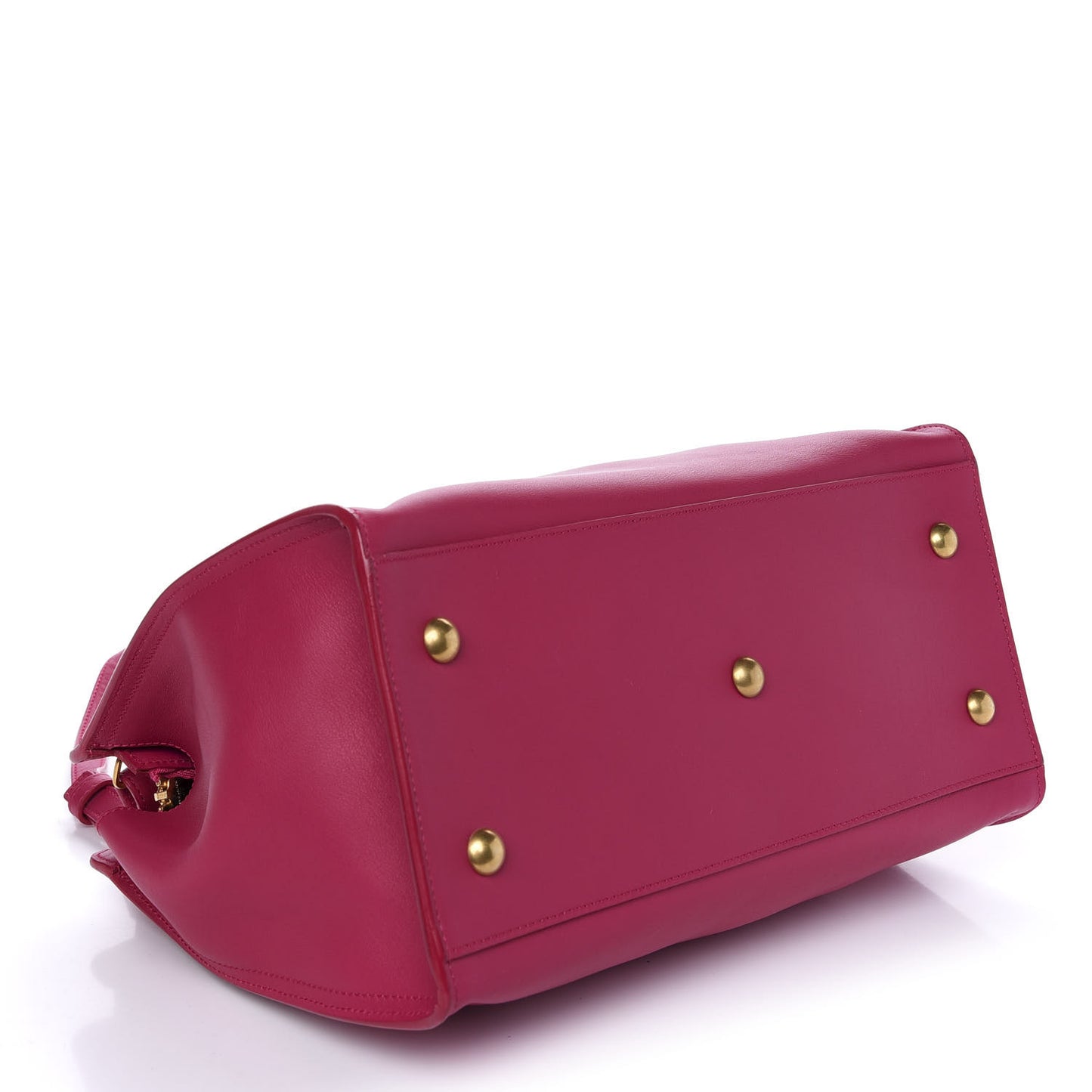 Calfskin Small Classic Y Cabas Fuchsia