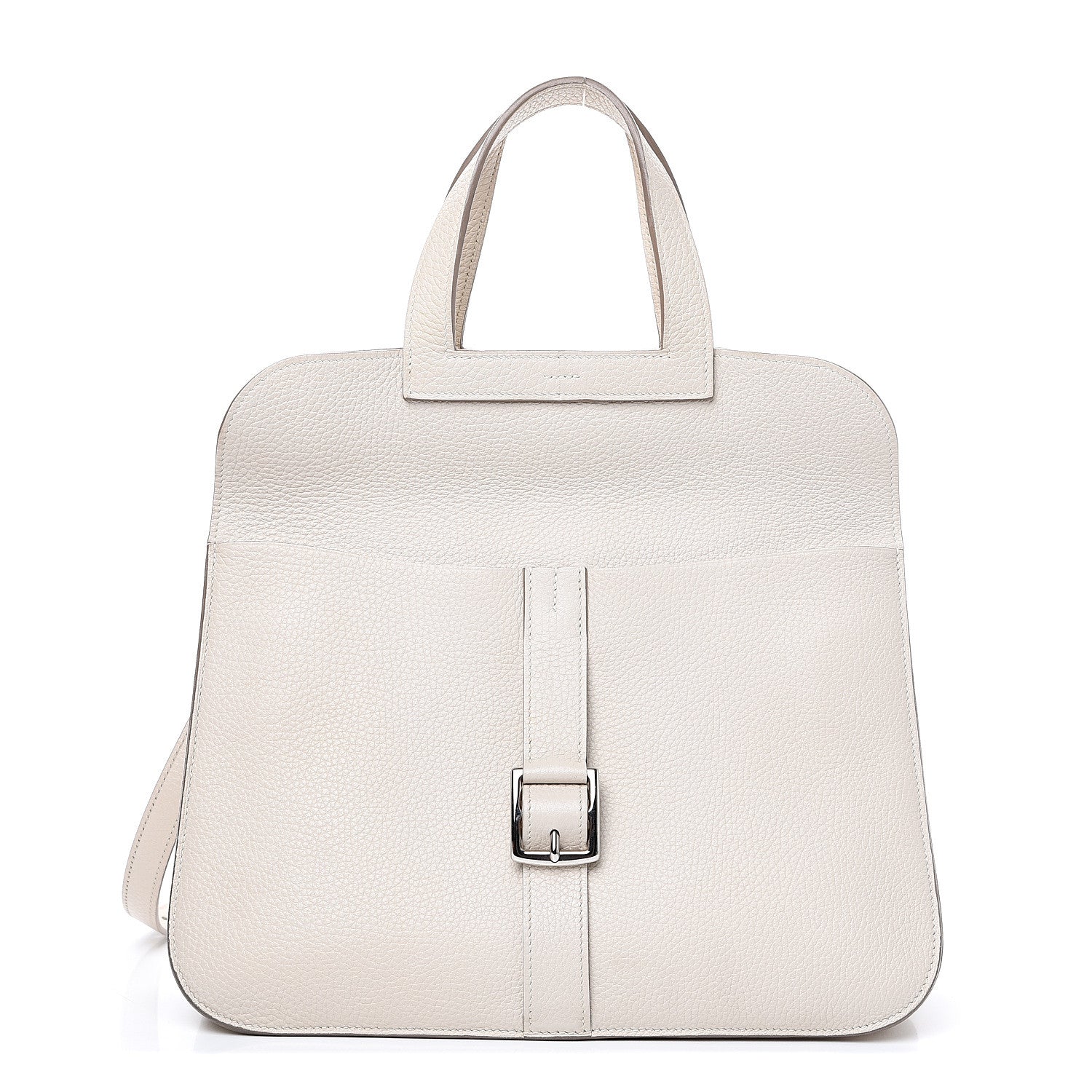 Hermes Taurillon Clemence Halzan 31 GM Craie 2 of 10