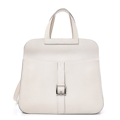 Hermes Taurillon Clemence Halzan 31 GM Craie 2 of 10