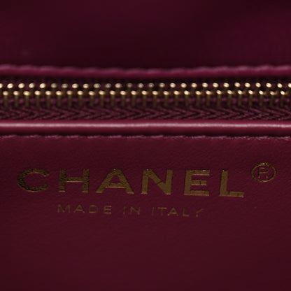 Chanel Lambskin Quilted Small Trendy Chain CC Dual Handle Flap Bag Purple 6 of 10