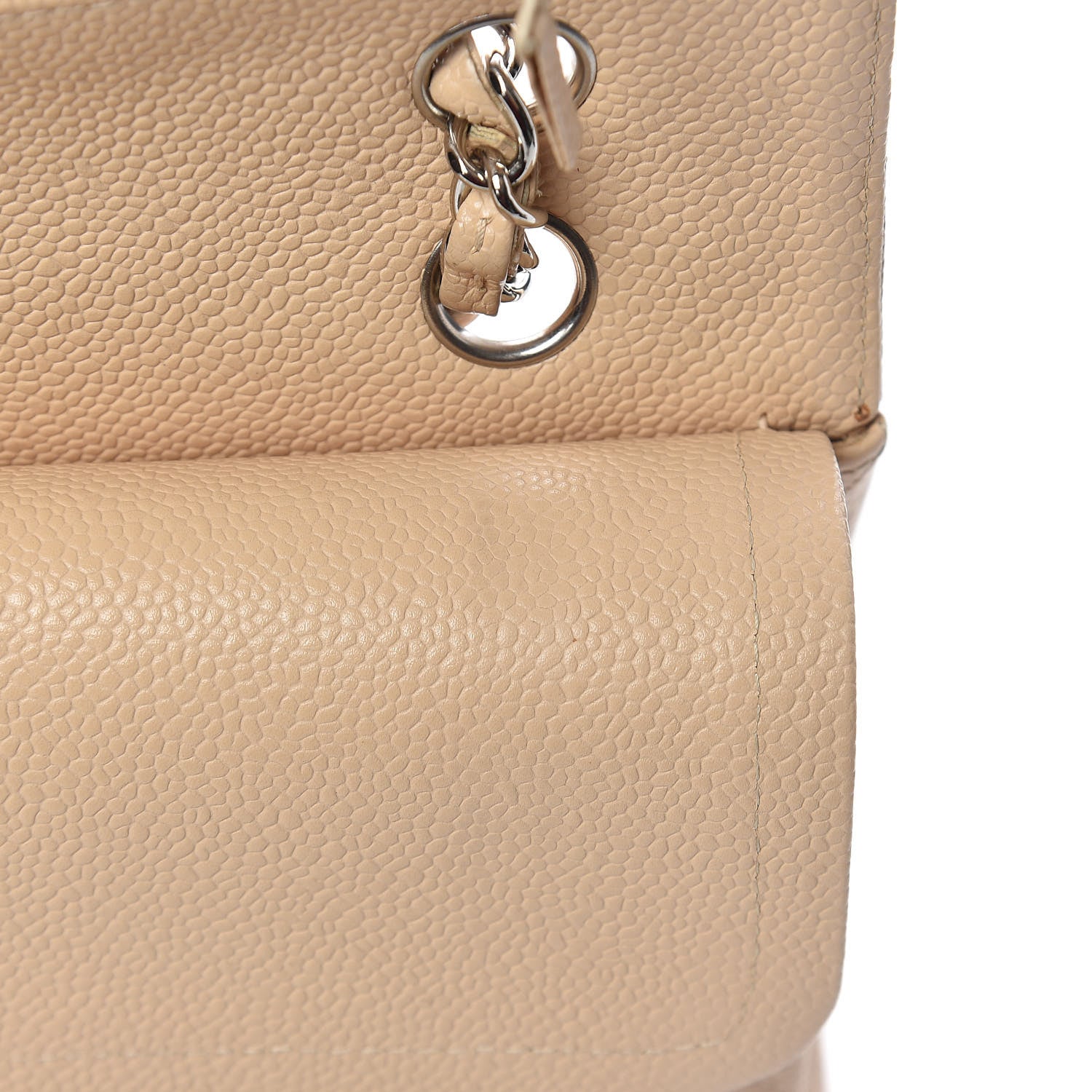 Chanel Caviar Quilted Medium Double Flap Beige Clair 16 of 16