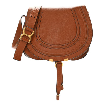 Chloe Calfskin Medium Marcie Round Crossbody Bag Tan 2 of 27