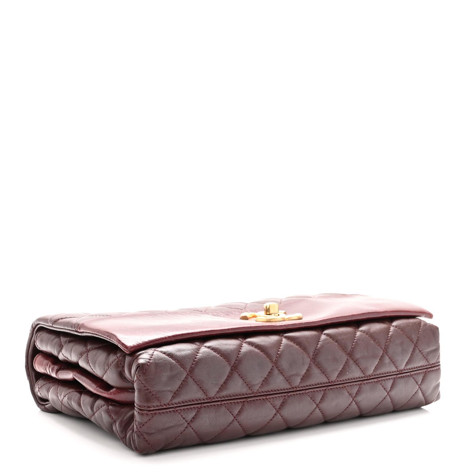 Chanel Calfskin Quilted Jumbo Soft Elegance Flap Bordeaux 4 of 12
