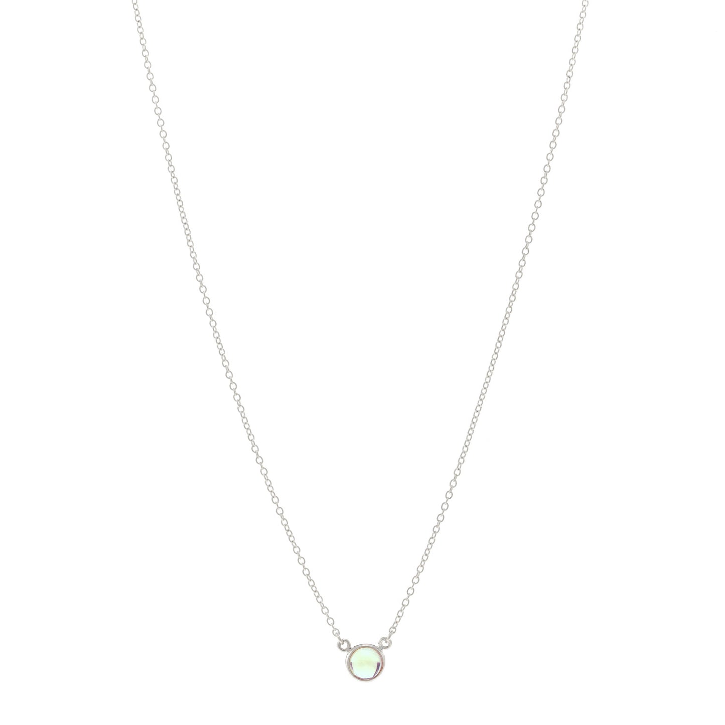 Sterling Silver Moonstone Elsa Peretti Color By The Yard Necklace
