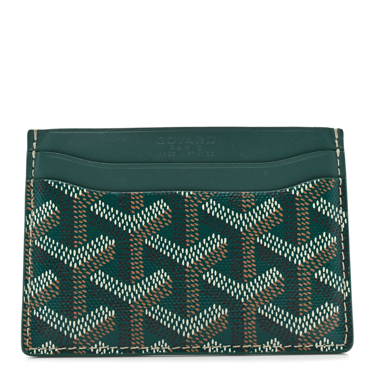 Goyardine Saint Sulpice Card Holder Green