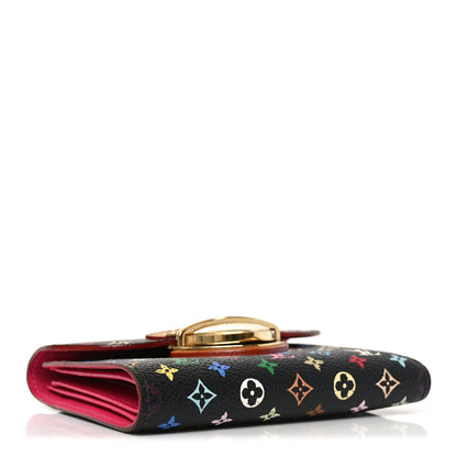 Louis Vuitton Monogram Multicolor Joey Wallet Black Grenade 4 of 6
