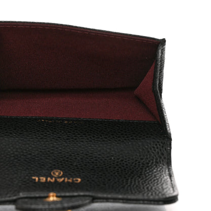 Chanel Caviar Quilted Flap Card Holder Black 5 of 8