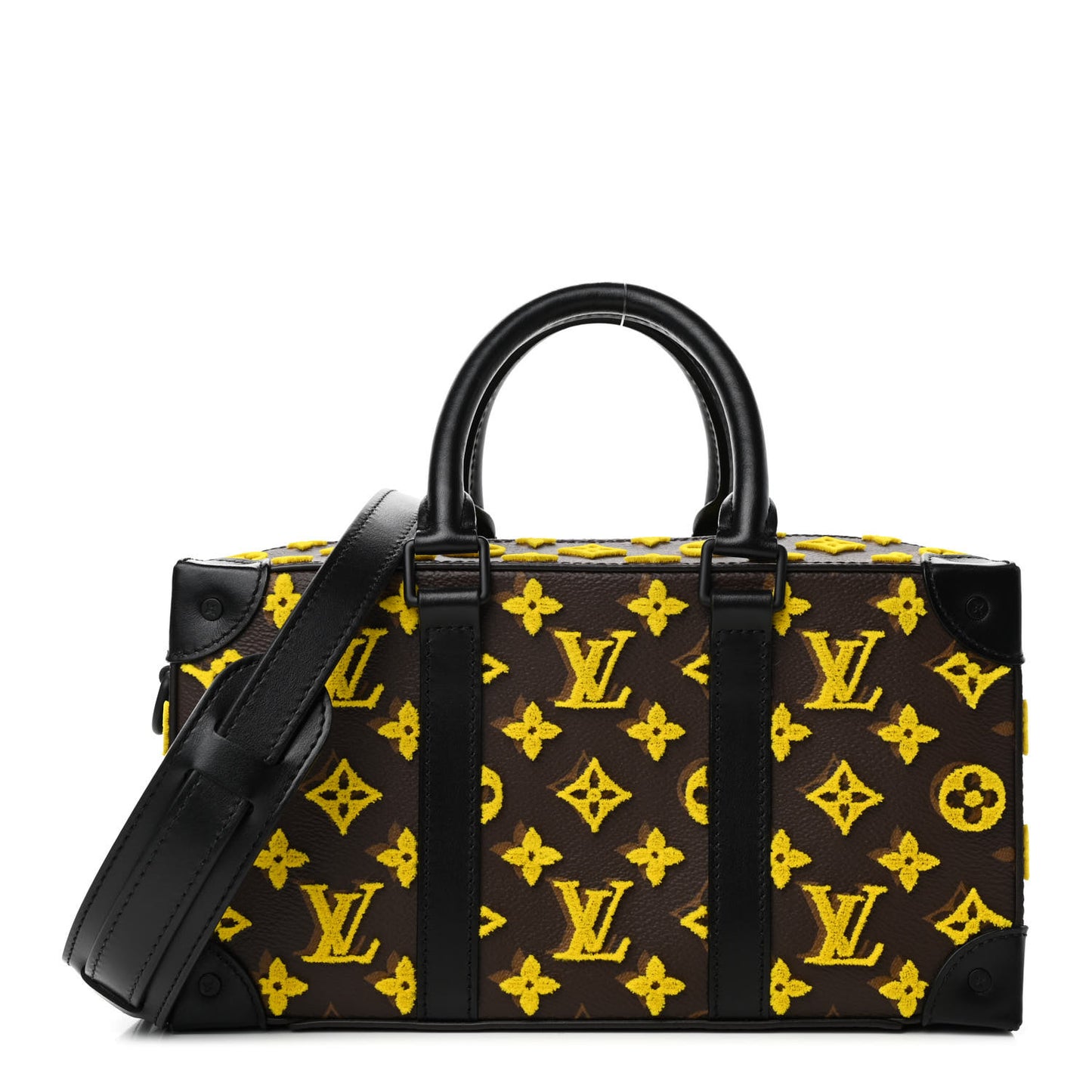 Monogram Tuffetage Speedy Trunk Jaune