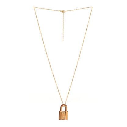 Hermes Swift Small O'Kelly Pendant Necklace Gold 3 of 7