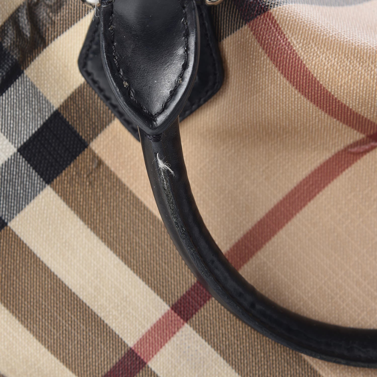 Burberry Supernova Check Patent Bowling Bag Black 16 of 22