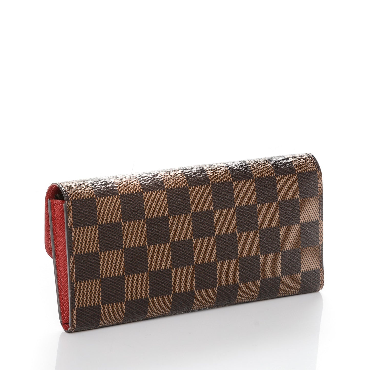 Damier Ebene Emilie Wallet Red