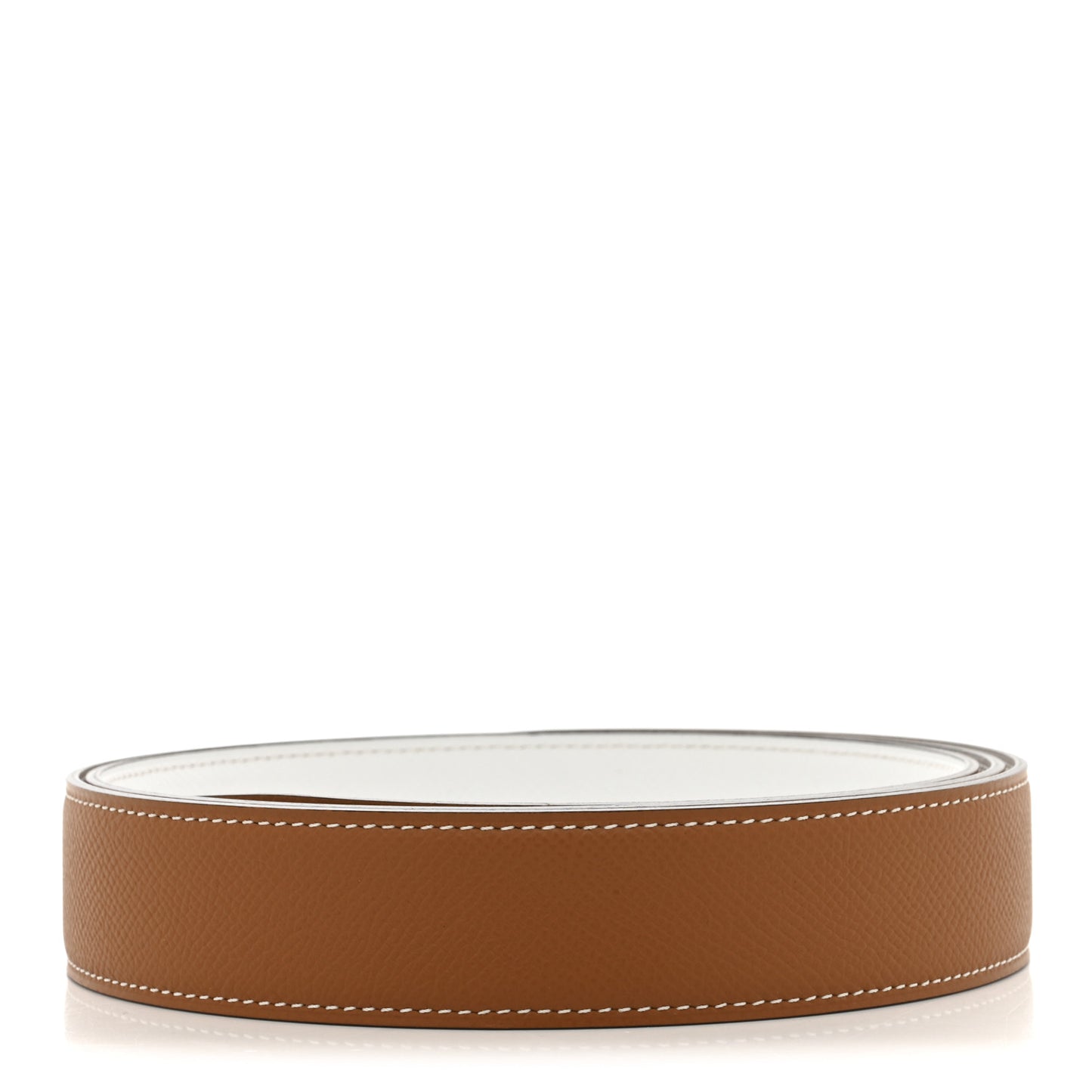 Epsom 32mm Belt Strap 115 46 White Gold