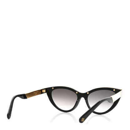 Louis Vuitton Metal LV Blend Cat Eye Sunglasses Z2644U Black Gold 4 of 7