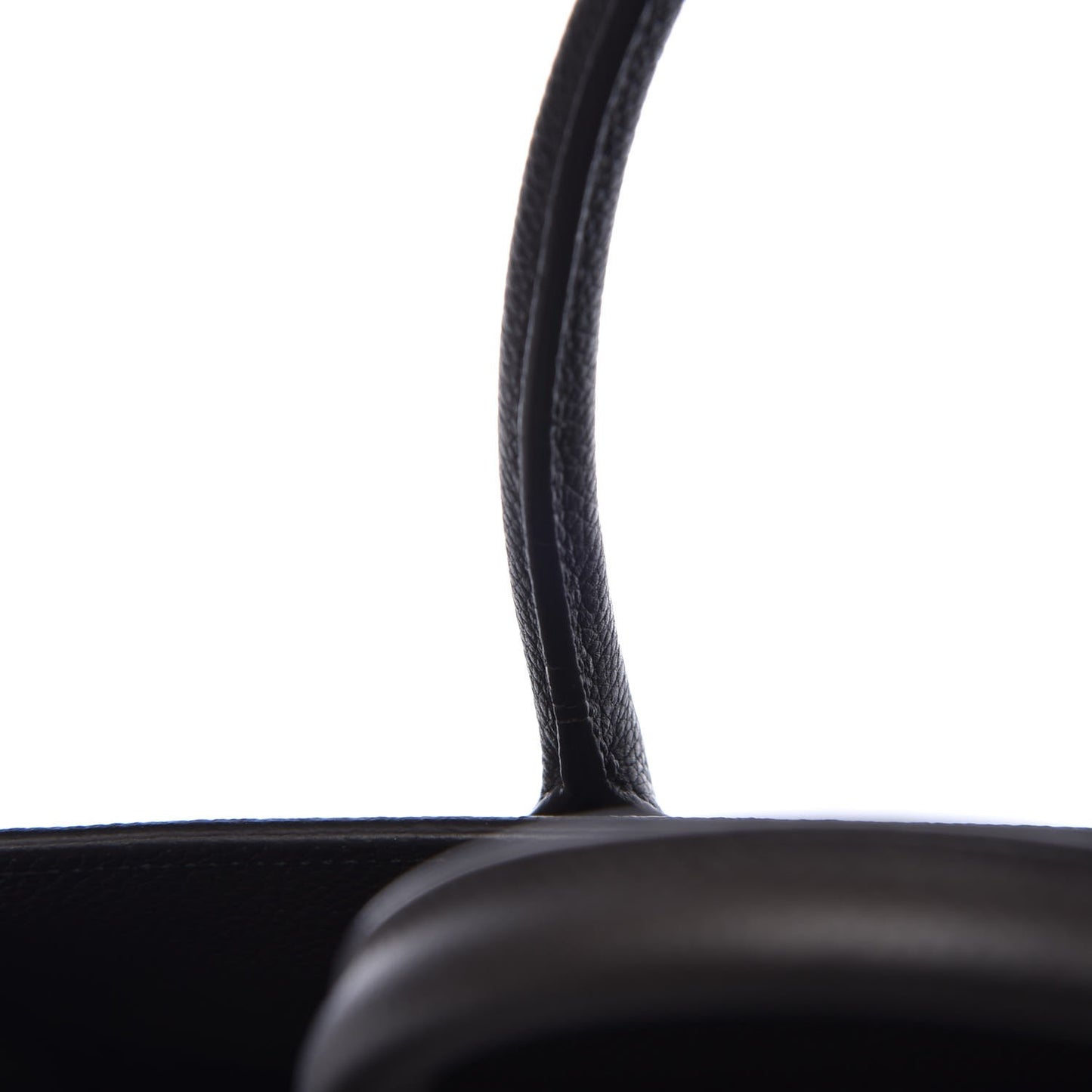 Grained Calfskin Baby Sac De Jour Coal