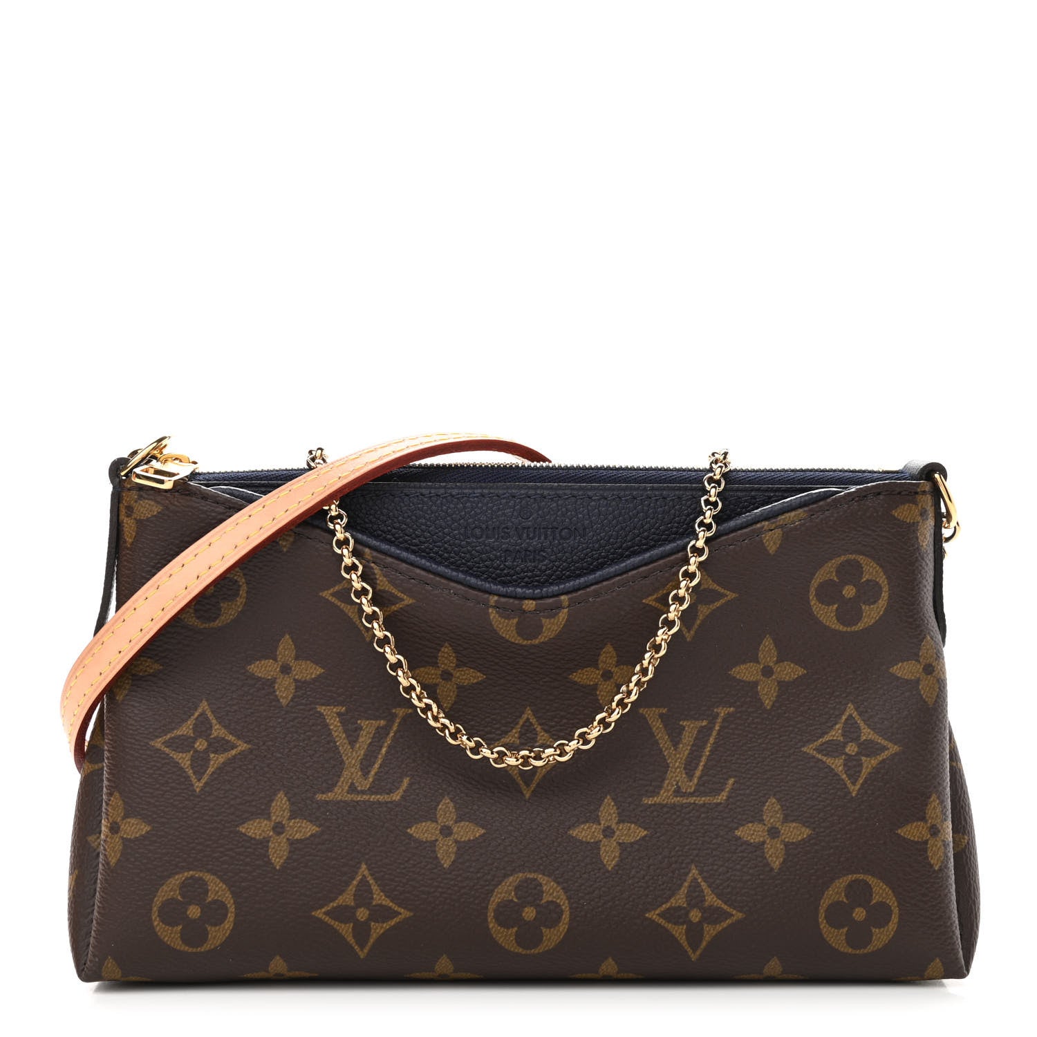Louis Vuitton Monogram Pallas Clutch Blue Marine 1 of 10