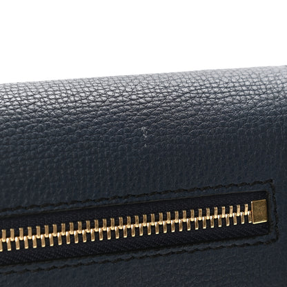 Burberry Derby Calfskin House Check Small Macken Crossbody Bag Ink Blue 12 of 12