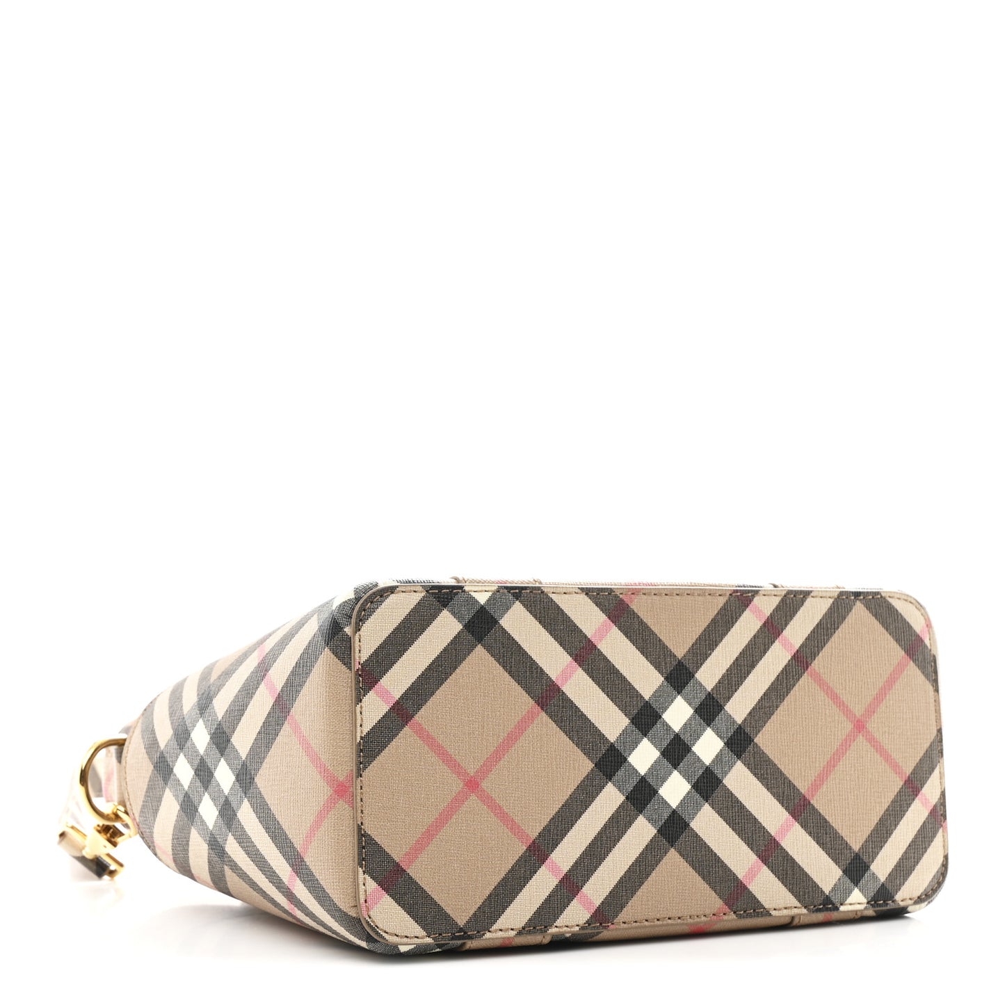E-Canvas Check Daphne Tote Archive Beige