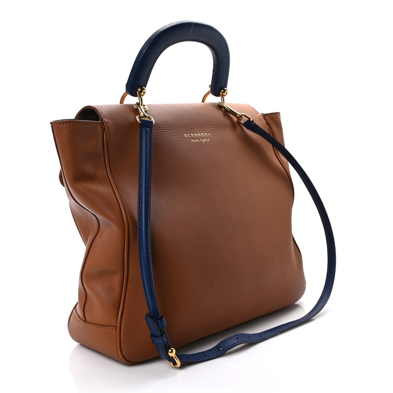 Burberry Trench Calfskin DK88 Top Handle Bag Bright Toffee 3 of 11