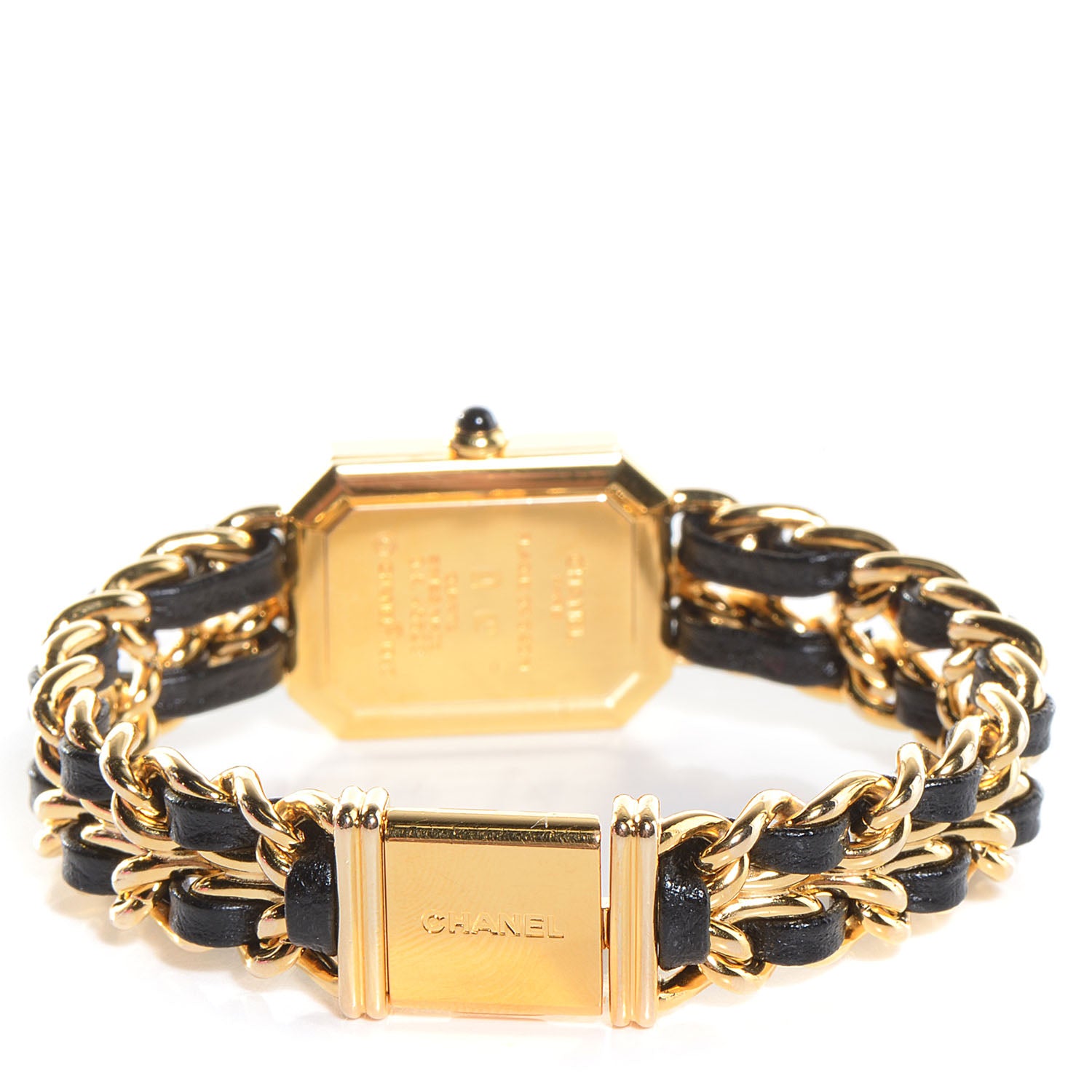 Chanel Stainless Steel Lambskin 20mm Chain Premiere Quartz Watch Gold M 5 of 8