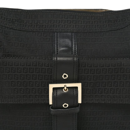 Fendi Zucchino Vitello Shoulder Bag Black 7 of 12