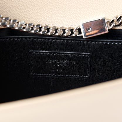 Saint Laurent Grain De Poudre Medium Classic Monogram Kate Satchel Sable Beige 5 of 9