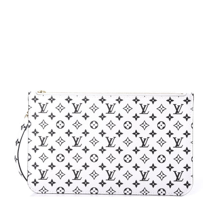 Louis Vuitton Monogram Giant Neverfull MM GM Pochette White 1 of 6