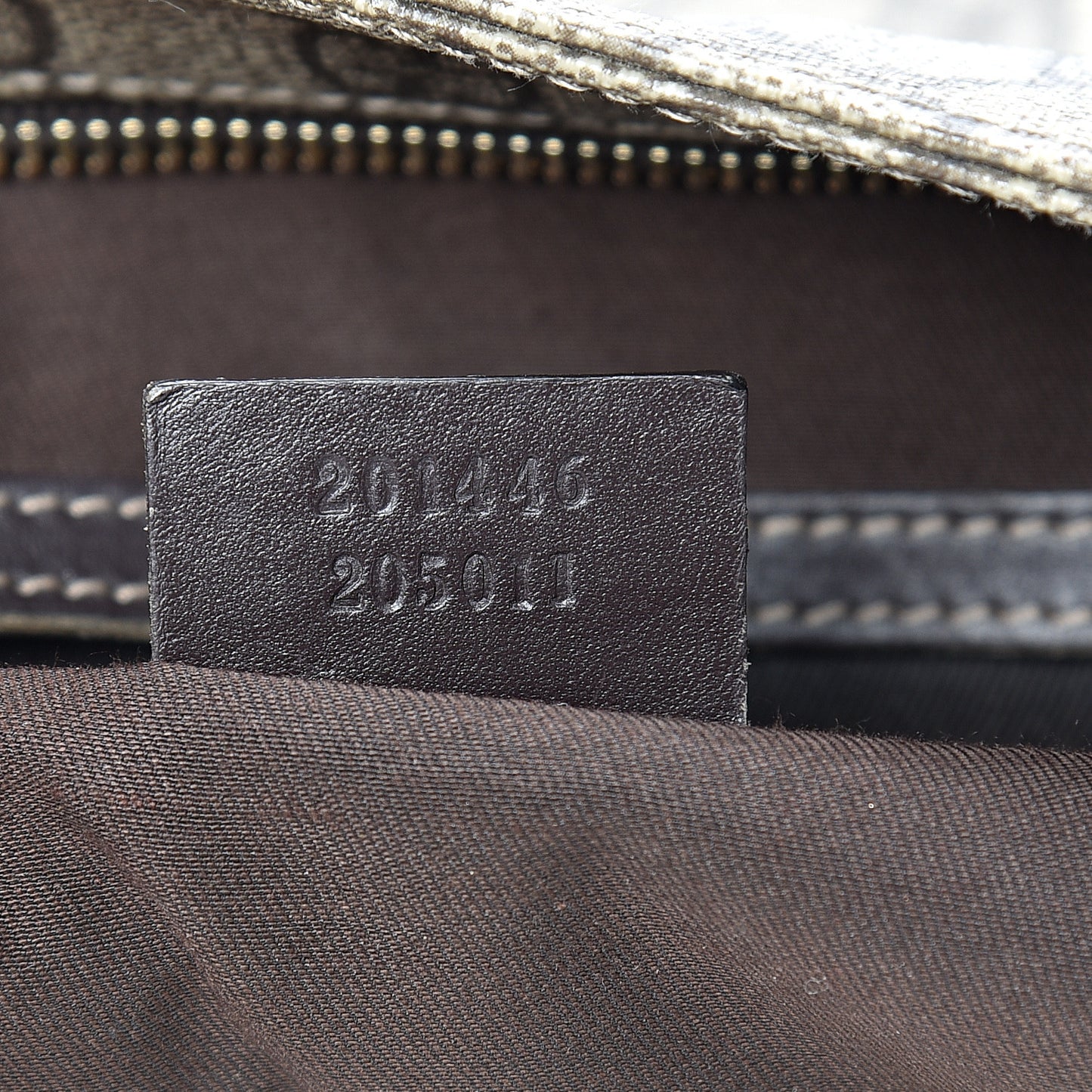 GG Supreme Monogram Medium Flat Messenger Bag Dark Brown